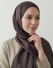 mini mono twill şal acı kahve 3