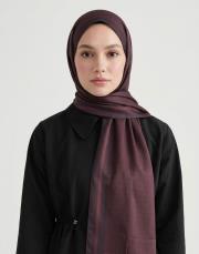 mini mono twill şal bordo