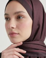 mini mono twill şal bordo 3