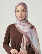 sulu boya pamuk şal  3