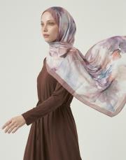 sulu boya pamuk şal  5