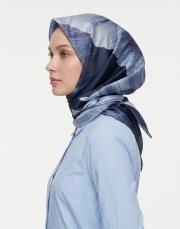 sevgi twill eşarp lacivert