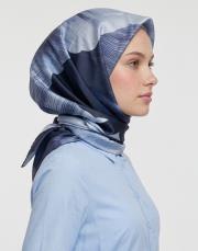 sevgi twill eşarp lacivert 2