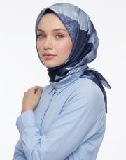 sevgi twill eşarp lacivert 3