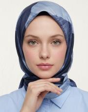 sevgi twill eşarp lacivert 4