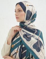 cool belt twill şal petrol mavisi 2