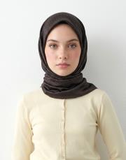 mini mono twill eşarp acı kahve 2