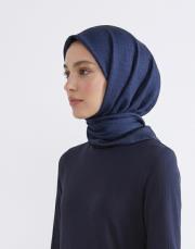 mini mono twill eşarp lacivert 2