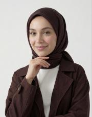 mini mono twill eşarp bordo 4