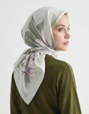 flora twill eşarp nil yeşili 2