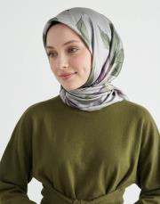 flora twill eşarp nil yeşili 4