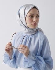 flora twill eşarp gri 4