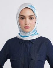 brush twill eşarp mavi