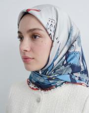 melody twill eşarp mavi