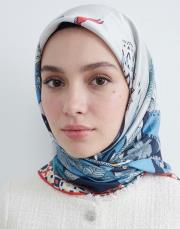melody twill eşarp mavi 2