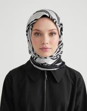 zincir twill eşarp siyah