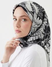 noira twill eşarp siyah