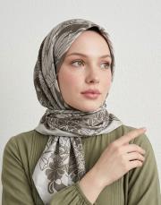 noira twill eşarp yeşil