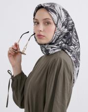 noira twill eşarp kahverengi 2