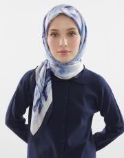 tuval twill eşarp mavi 2