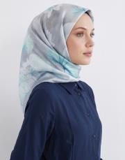 nazenin twill eşarp gri 3