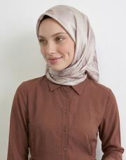 nazenin twill eşarp bej 4