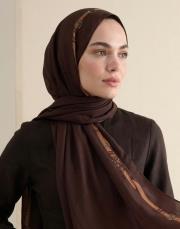 minimal tack floş  şal kahve camel 4