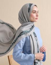 minimal tack floş  şal gri