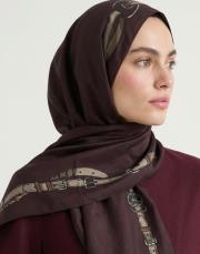 minimal tack floş  şal bordo 3
