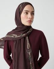 minimal tack floş  şal bordo 4