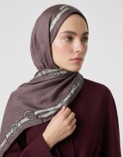 minimal tack floş  şal bordo 6