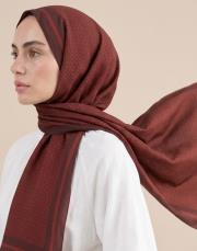 mini mono floş  şal bordo