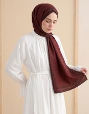 mini mono floş  şal bordo 4