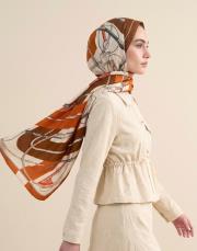 cool belt floş  şal turuncu