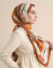 cool belt floş  şal turuncu 2