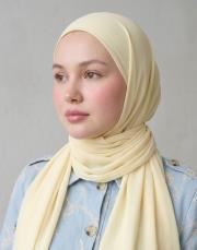 dubai krep şal butter yellow  3