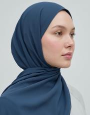 dubai krep şal indigo