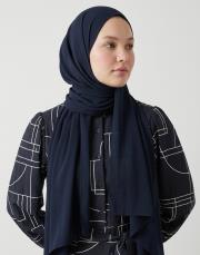 dubai krep şal lacivert
