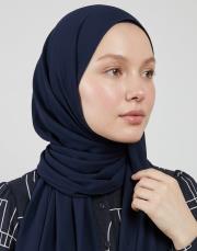 dubai krep şal lacivert 2
