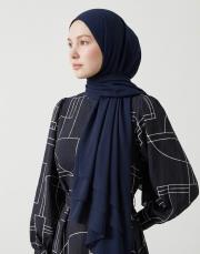 dubai krep şal lacivert 3