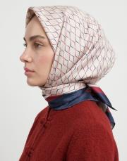 karo monogram twill eşarp bordo 2