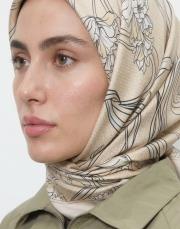 nida twill eşarp butter yellow  2