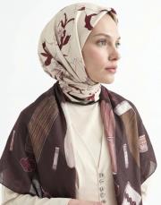 grace omuz şalı kahve 2