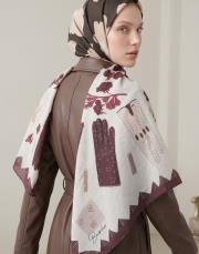 grace omuz şalı krem 4