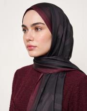 sıde bushu logo pamuk şal bordo 2