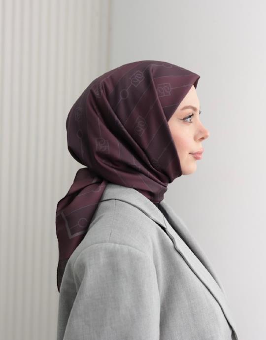 BUSHU MONOGRAM TWİLL EŞARP | bushu